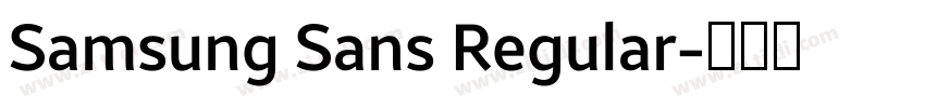 Samsung Sans Regular字体转换